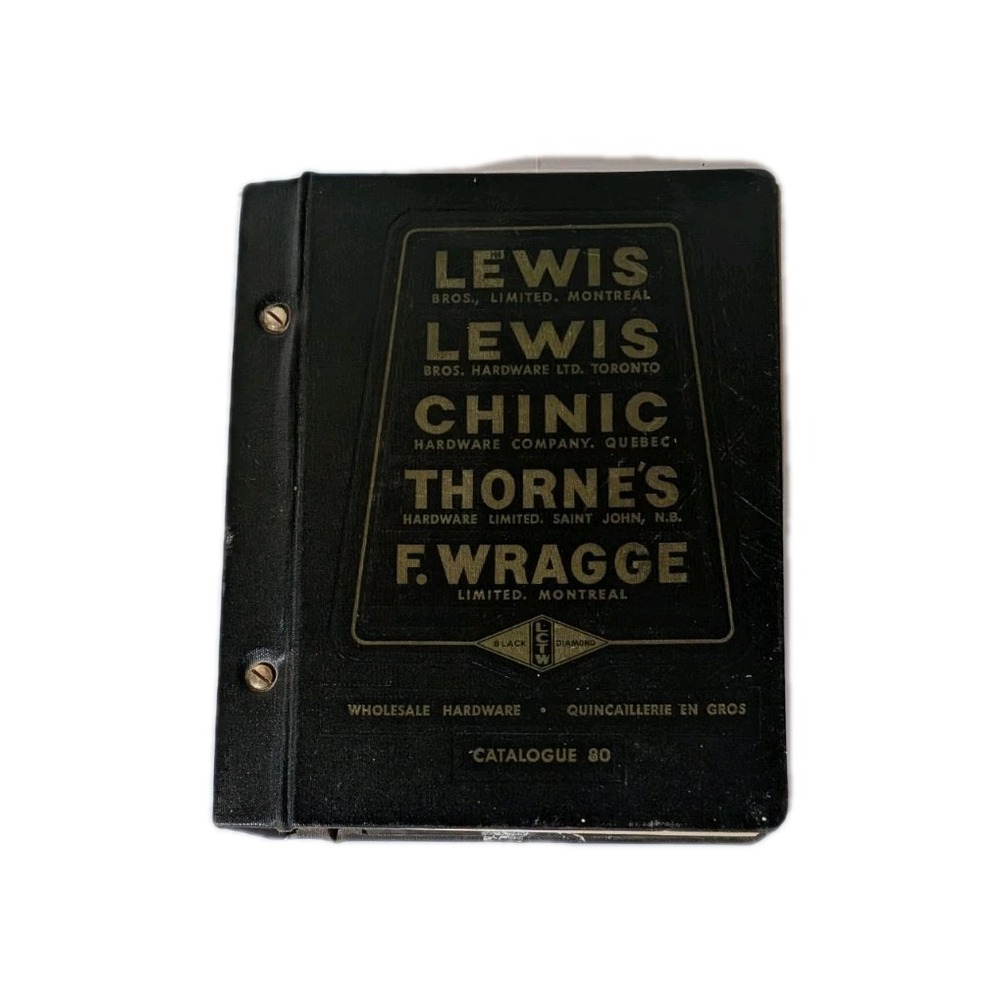 Lewis Bros. Limited Black Diamond Montreal Catalogue No. 80 Years 1897-1903 Mint